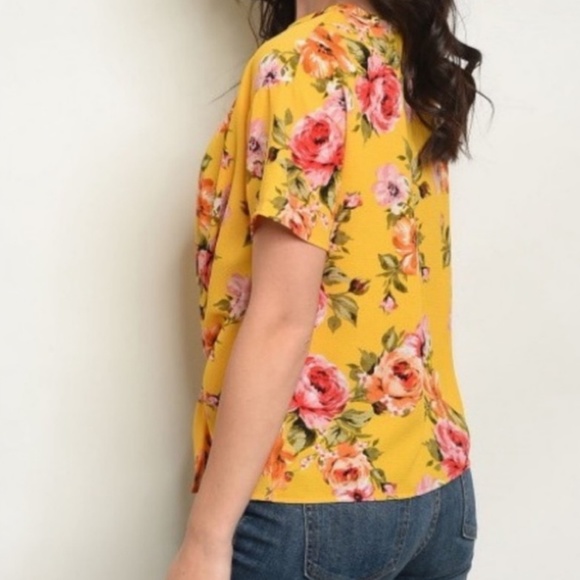 BOHO |vintage vibe| Floral Tie-Top - Picture 4 of 5